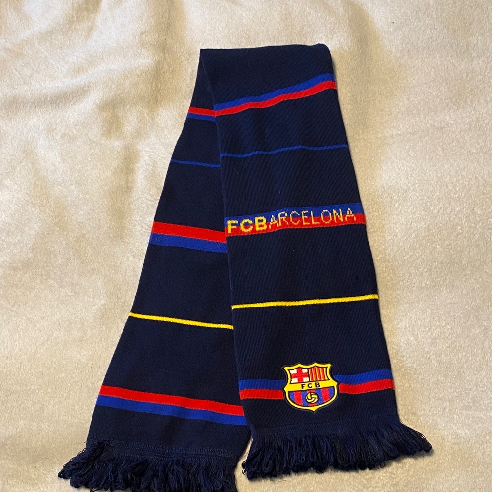 FC Barcelona Striped Scarf, authentic